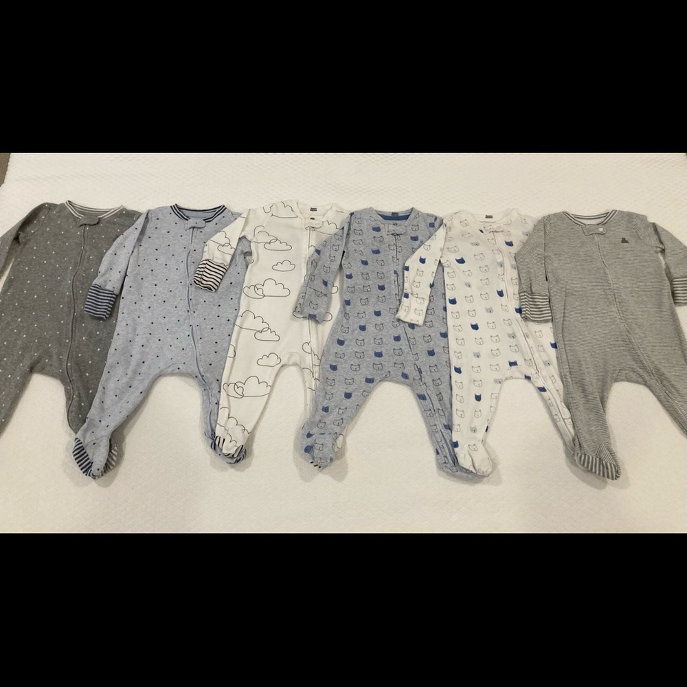 Baby Gap 100% Organic Cotton One-Piece Pajamas 3-6 Months